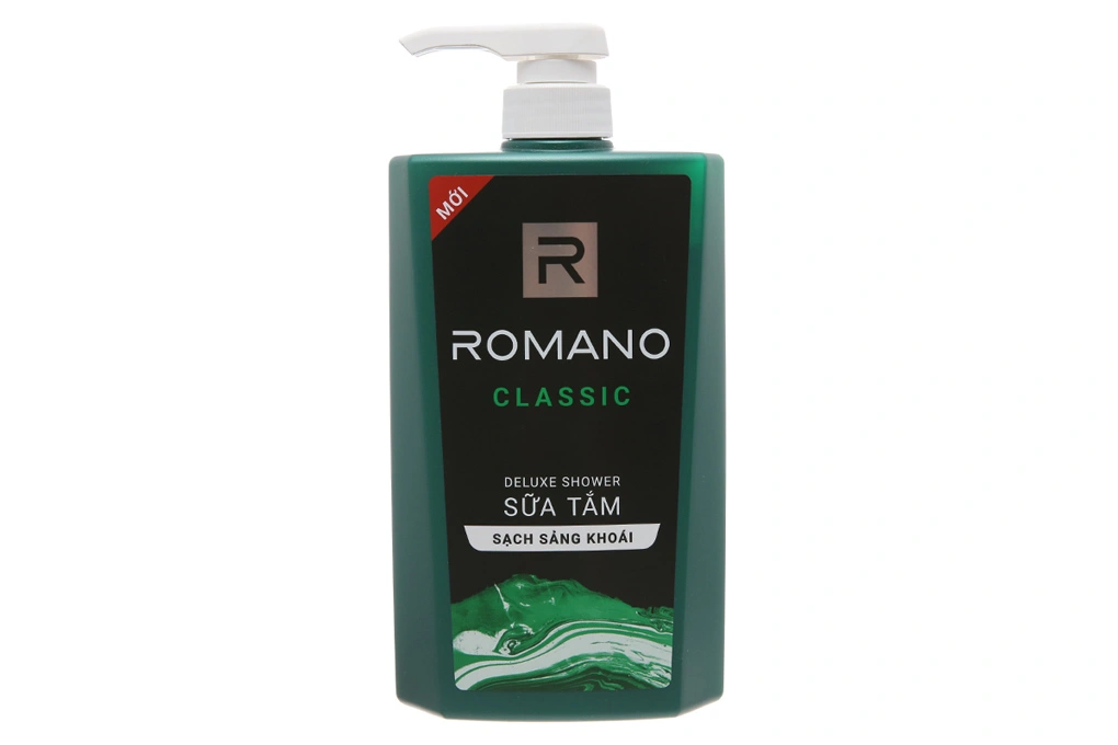 Sữa tắm Romano Classic hương nước hoa sạch sảng khoái chai 650g - 