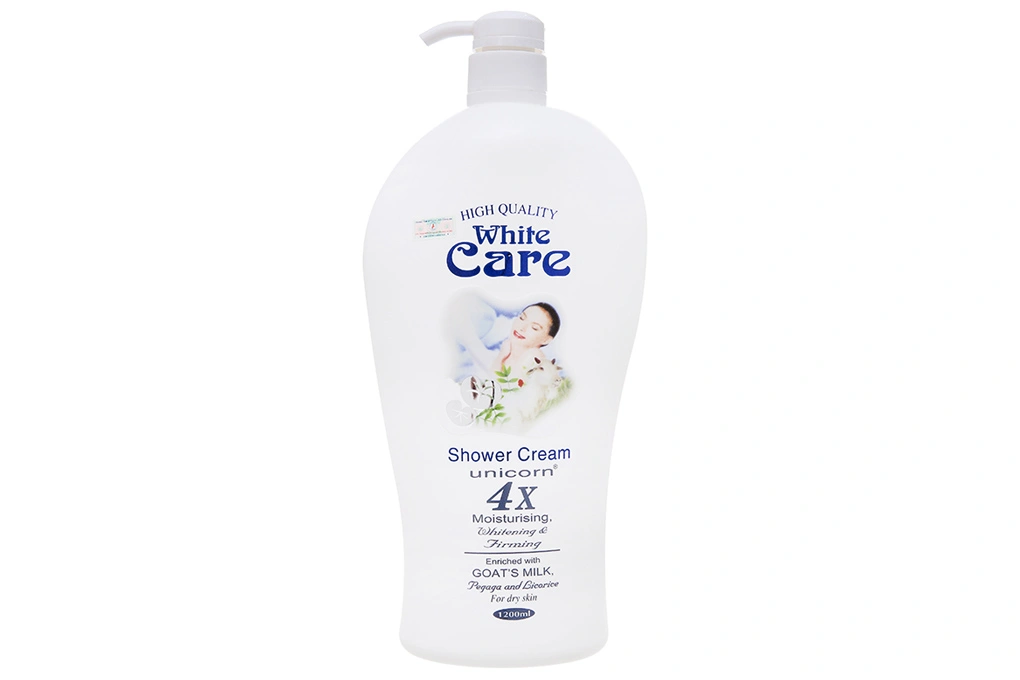 Sữa tắm Unicorn White Care trắng da chai 1,2 lít - 