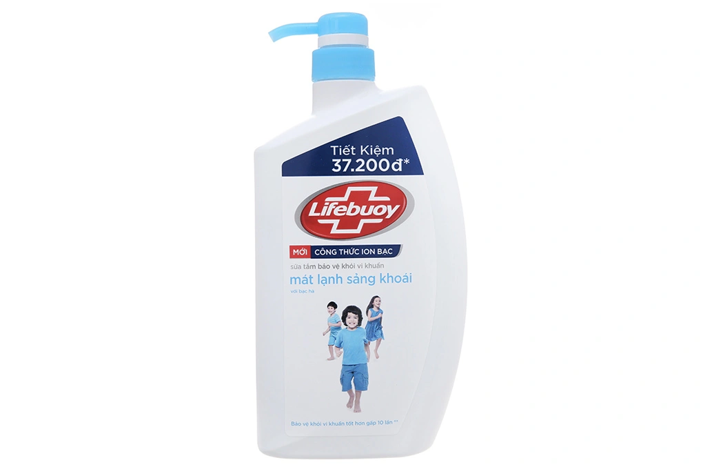 Sữa tắm Lifebuoy mát lạnh sảng khoái chai 850g - 