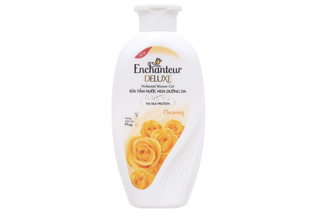 Sữa tắm Enchanteur Deluxe Charming hương nước hoa Pháp chai 180g - 