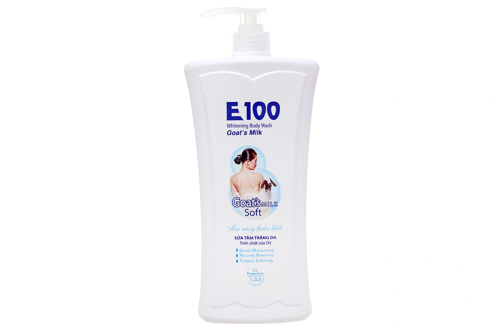 Sữa tắm E100 làn da mịn màng thuần khiết chai 1.2 lít - 