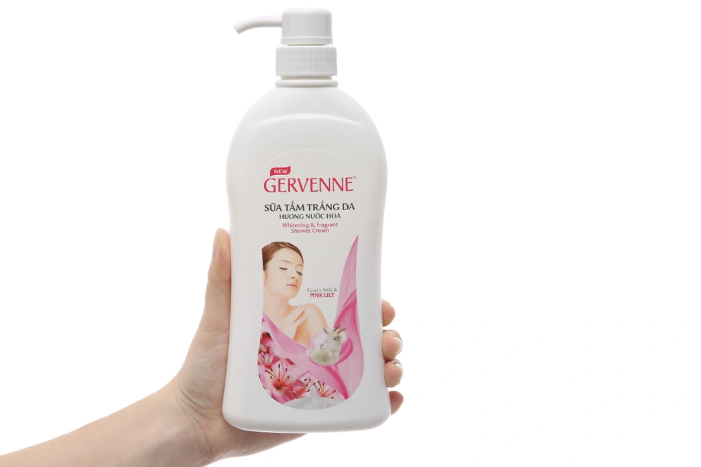 Sữa tắm Gervenne Lily Hồng trắng da hương nước hoa chai 450g - 2