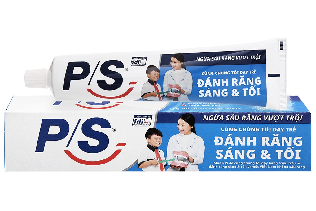 Kem đánh răng P/S ngừa sâu răng vượt trội tuýp 240g - 