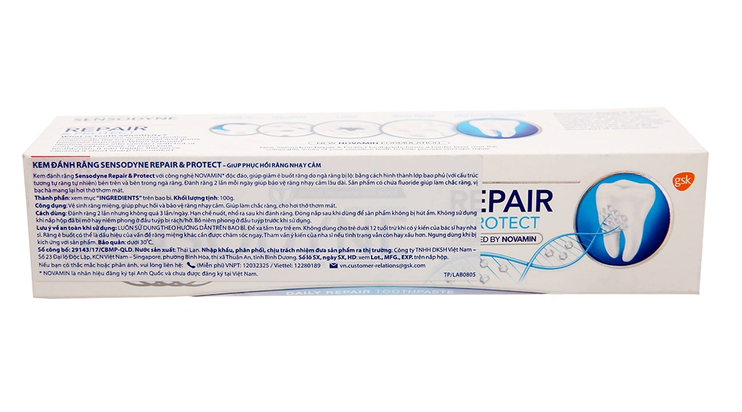 Kem đánh răng Sensodyne Repair & Protect giảm ê buốt răng tuýp 100g - 3