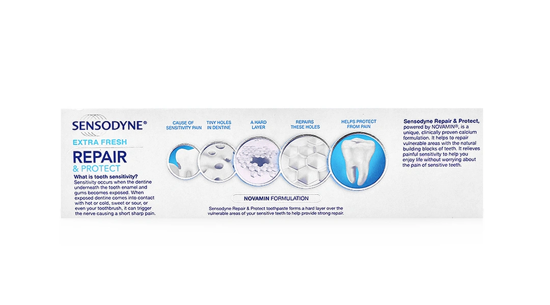 Kem đánh răng Sensodyne Repair & Protect Deep Repair Whitening tuýp 100g - 3