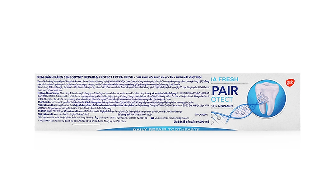 Kem đánh răng Sensodyne Repair & Protect Deep Repair Whitening tuýp 100g - 5