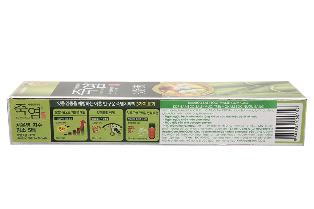 Kem đánh răng Bamboo Salt ngừa viêm nướu tuýp 120g - 1
