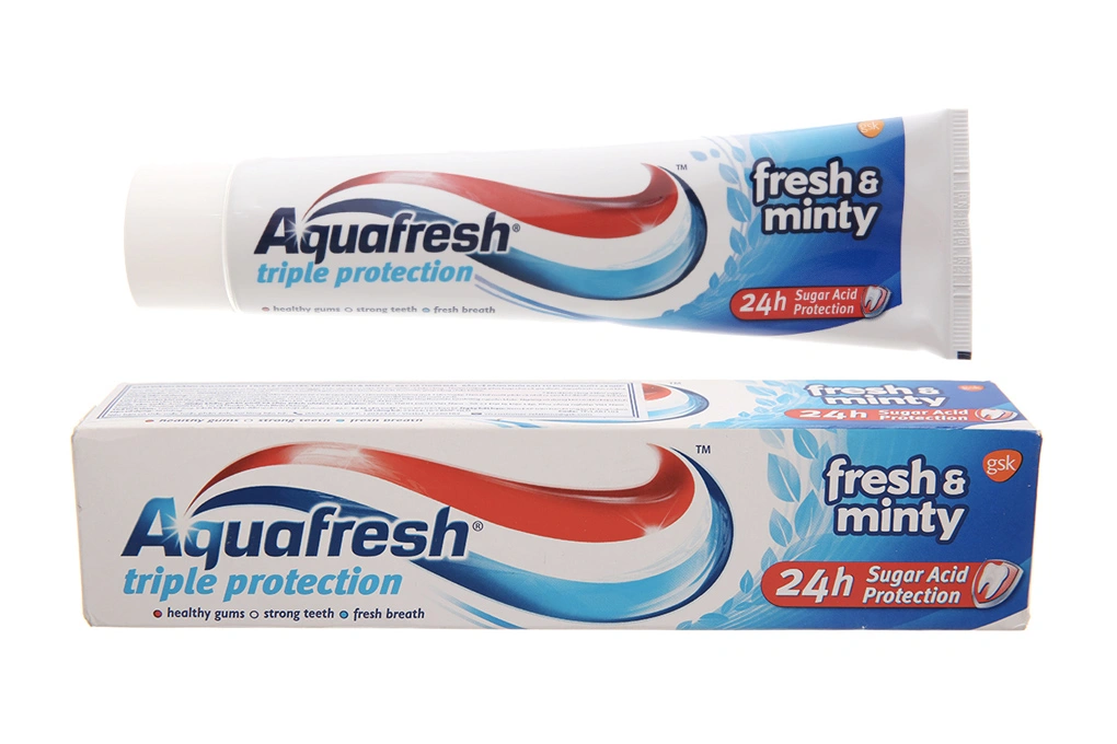 Kem đánh răng Aquafresh fresh & minty khỏe nướu, chắc răng tuýp 100g - 