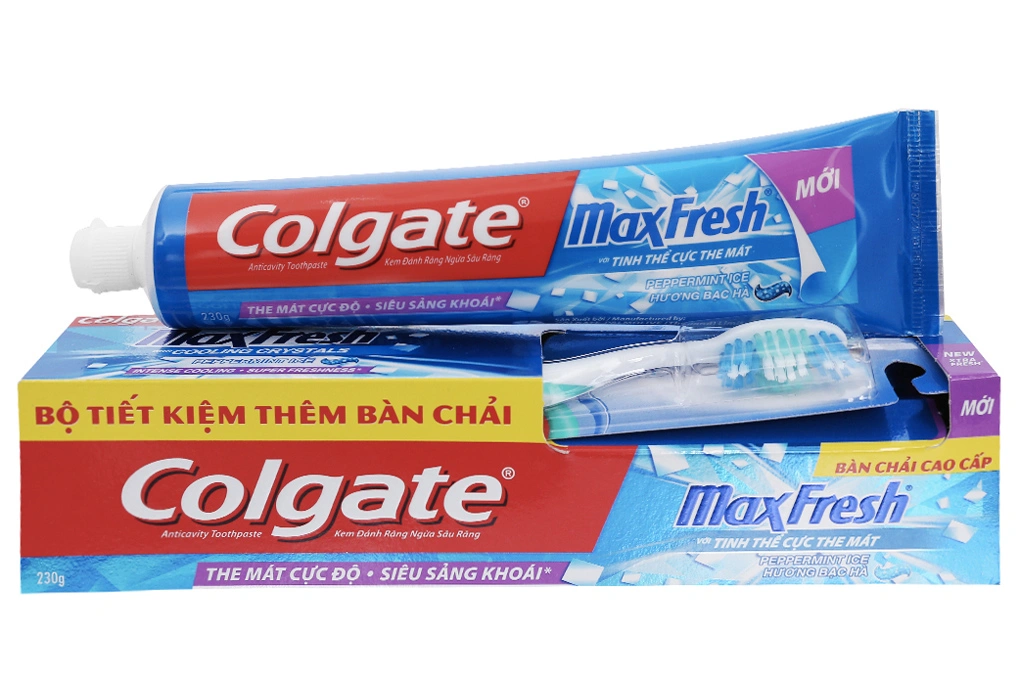 Kem đánh răng Colgate Maxfresh hơi thở thơm mát tuýp 230g - 