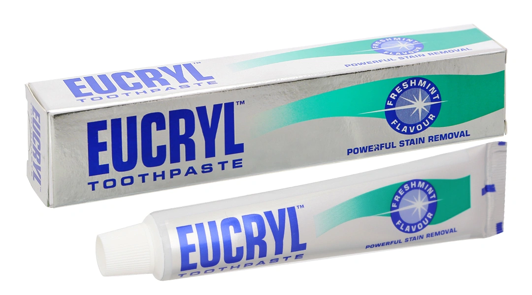 Kem đánh răng bạc hà Eucryl Toothpaste trắng răng, ngừa sâu răng tuýp 62g - 
