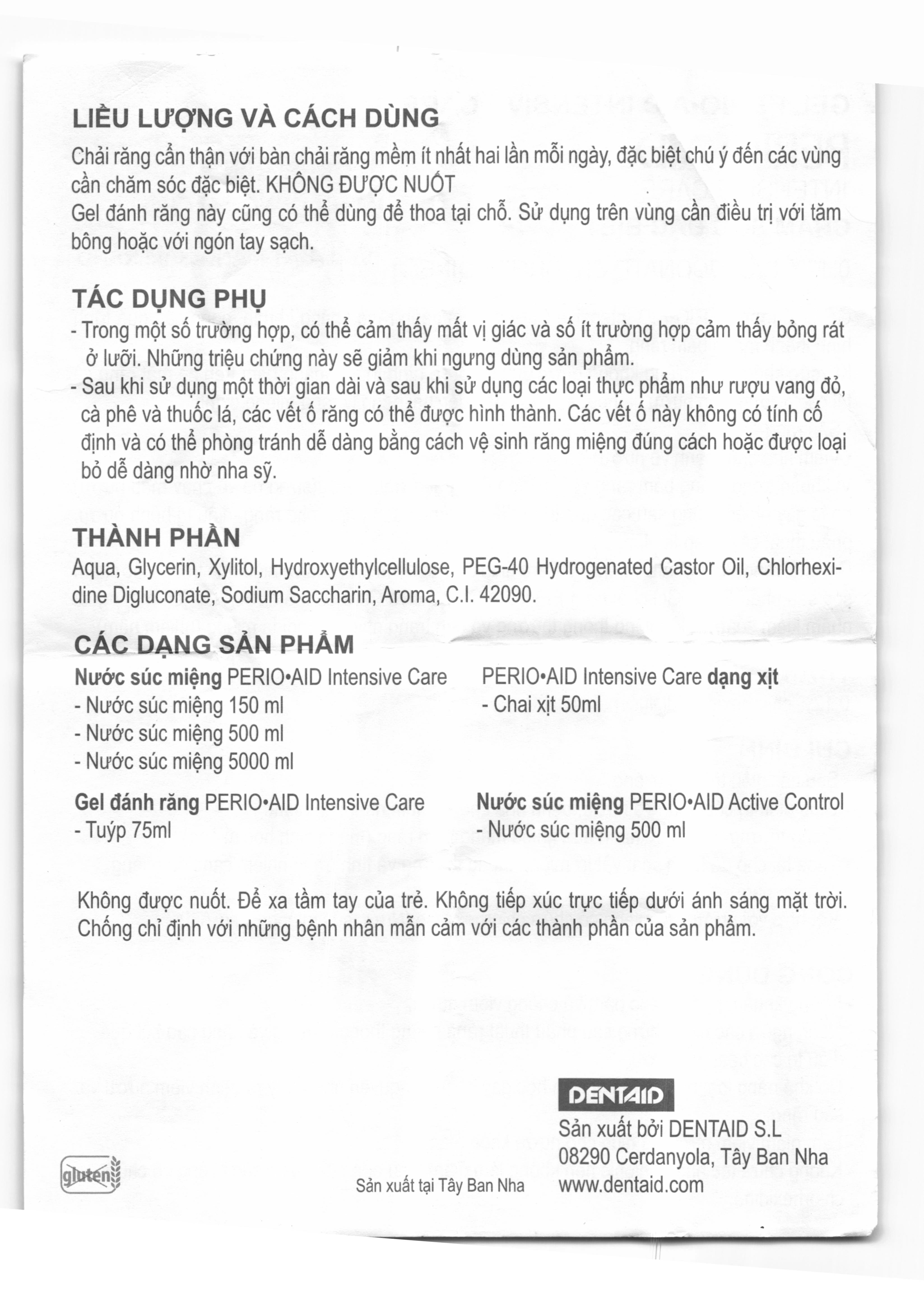 Kem đánh răng Perio-Aid Intensive Care ngừa mảng bám, bảo vệ nướu tuýp 75g - 10