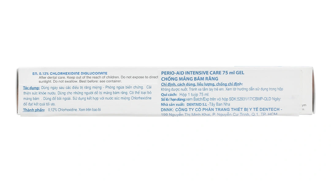 Kem đánh răng Perio-Aid Intensive Care ngừa mảng bám, bảo vệ nướu tuýp 75g - 3