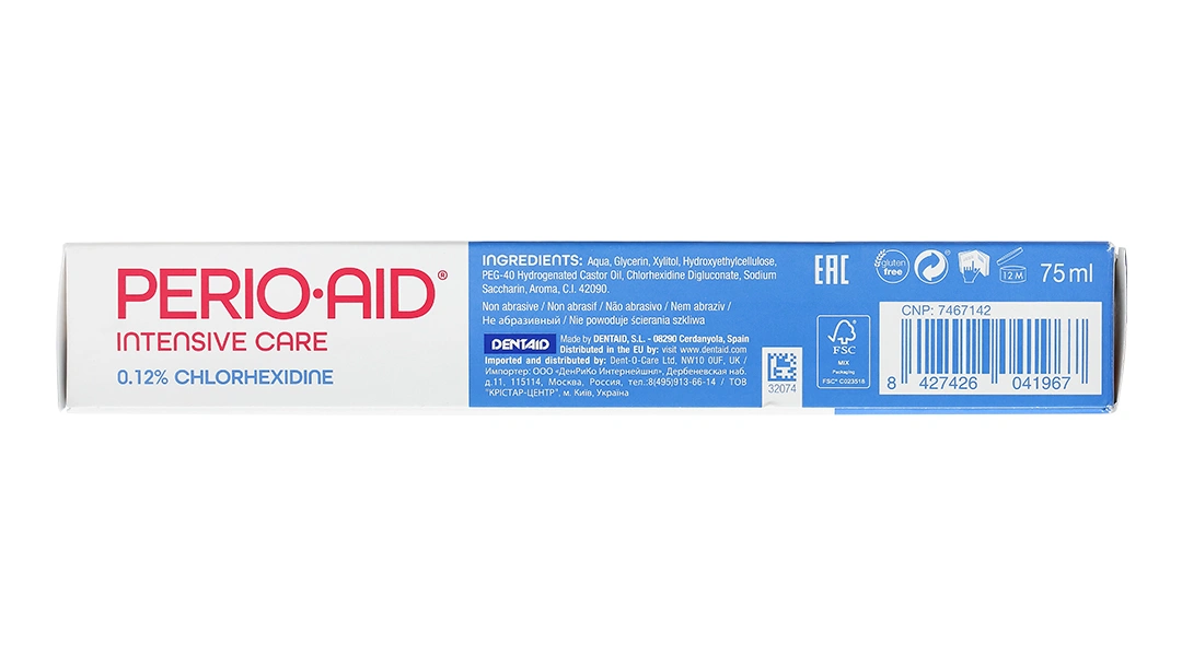 Kem đánh răng Perio-Aid Intensive Care ngừa mảng bám, bảo vệ nướu tuýp 75g - 4