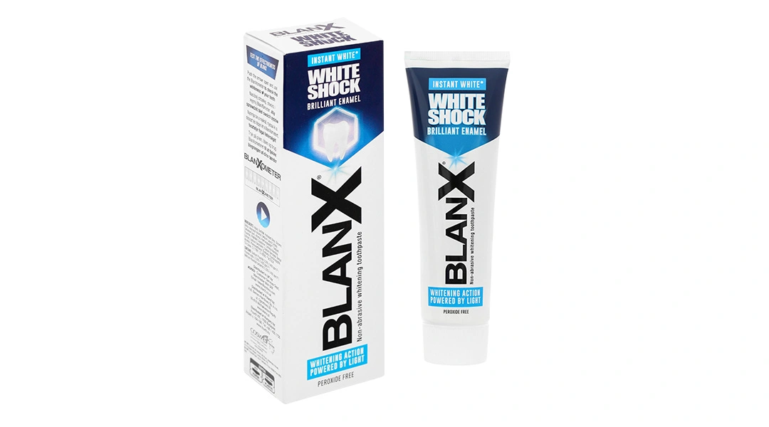 Kem đánh răng BlanX White Shock giúp răng trắng sáng tuýp 75ml - 