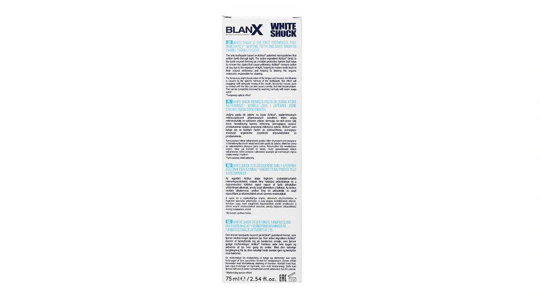 Kem đánh răng BlanX White Shock giúp răng trắng sáng tuýp 75ml - 1