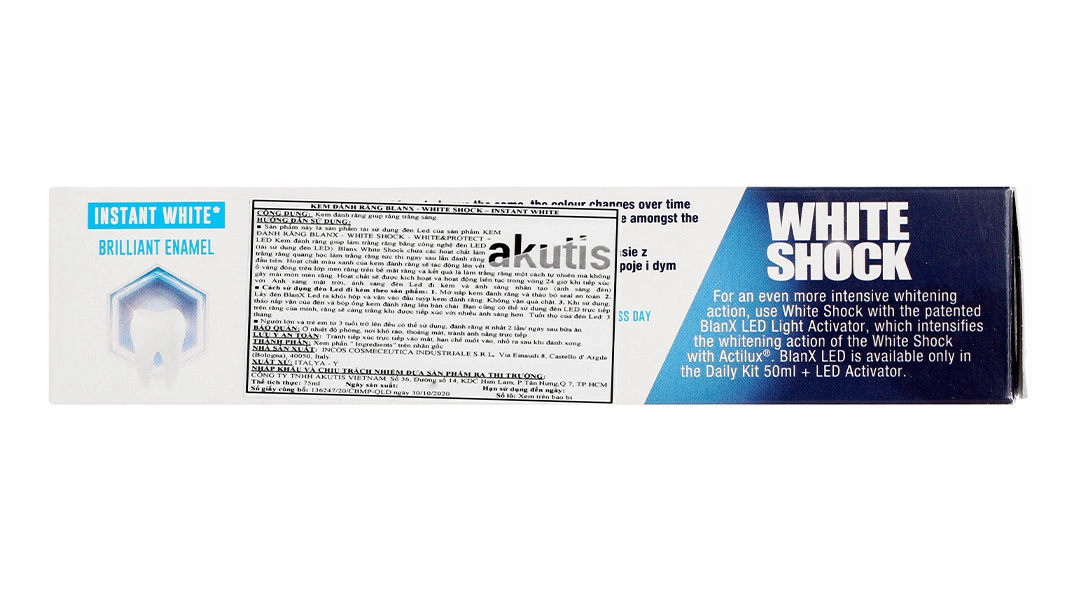 Kem đánh răng BlanX White Shock giúp răng trắng sáng tuýp 75ml - 3