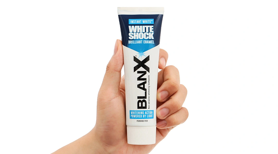 Kem đánh răng BlanX White Shock giúp răng trắng sáng tuýp 75ml - 6