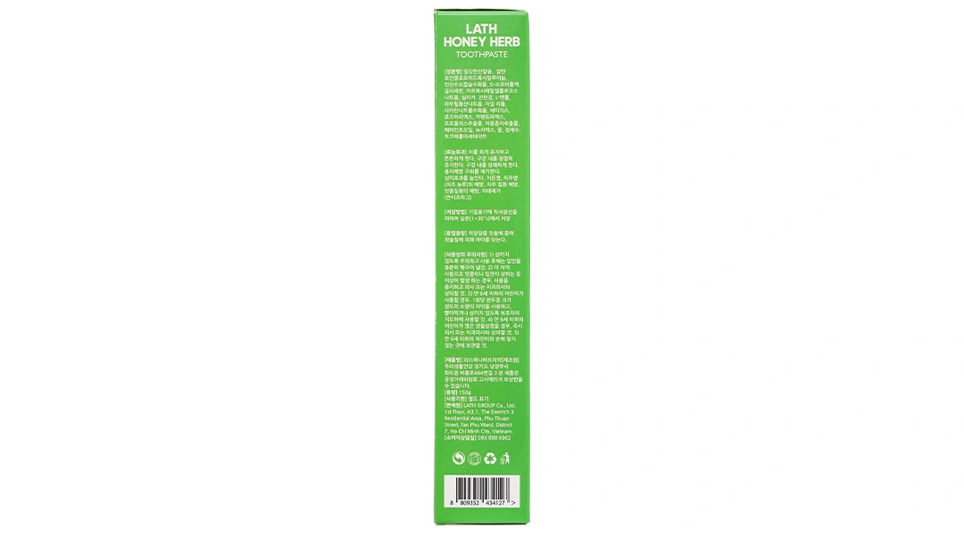 Kem đánh răng Lath Honey Herb giúp răng chắc khỏe, hơi thở thơm mát tuýp 150g - 3