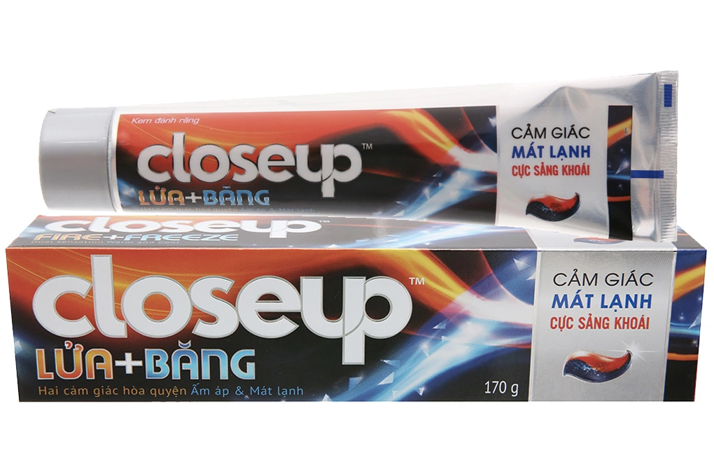 Kem đánh răng Closeup Lửa+Băng tuýp 170g - 