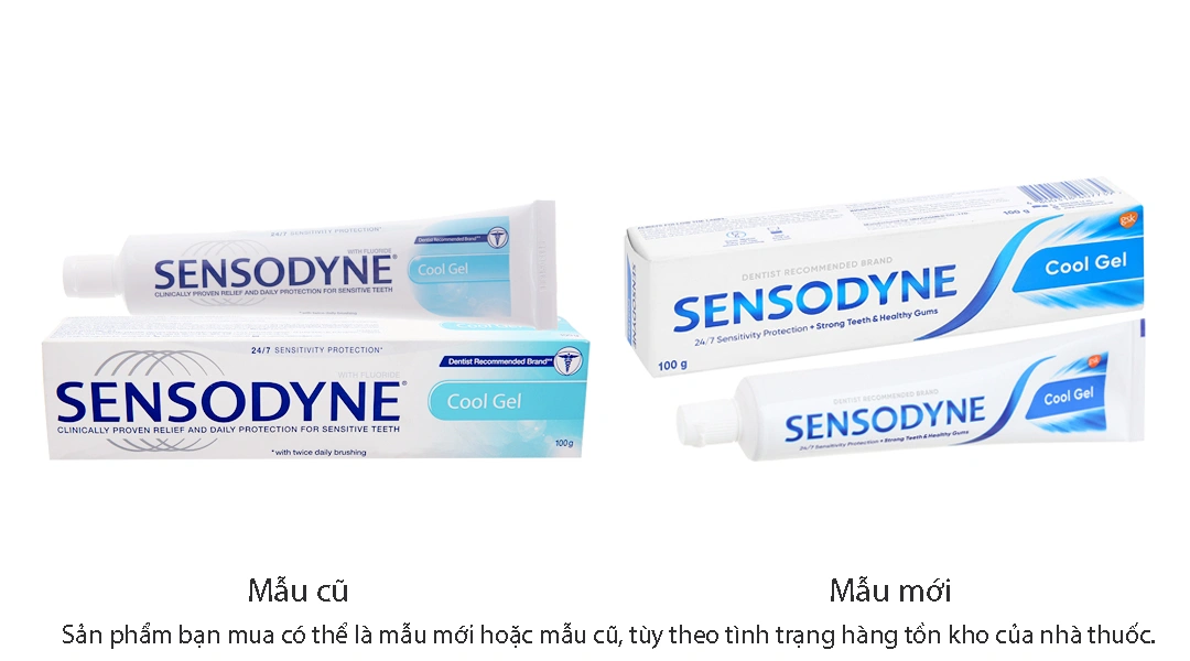 Kem đánh răng Sensodyne Cool Gel thơm mát, giảm ê buốt tuýp 100g - 
