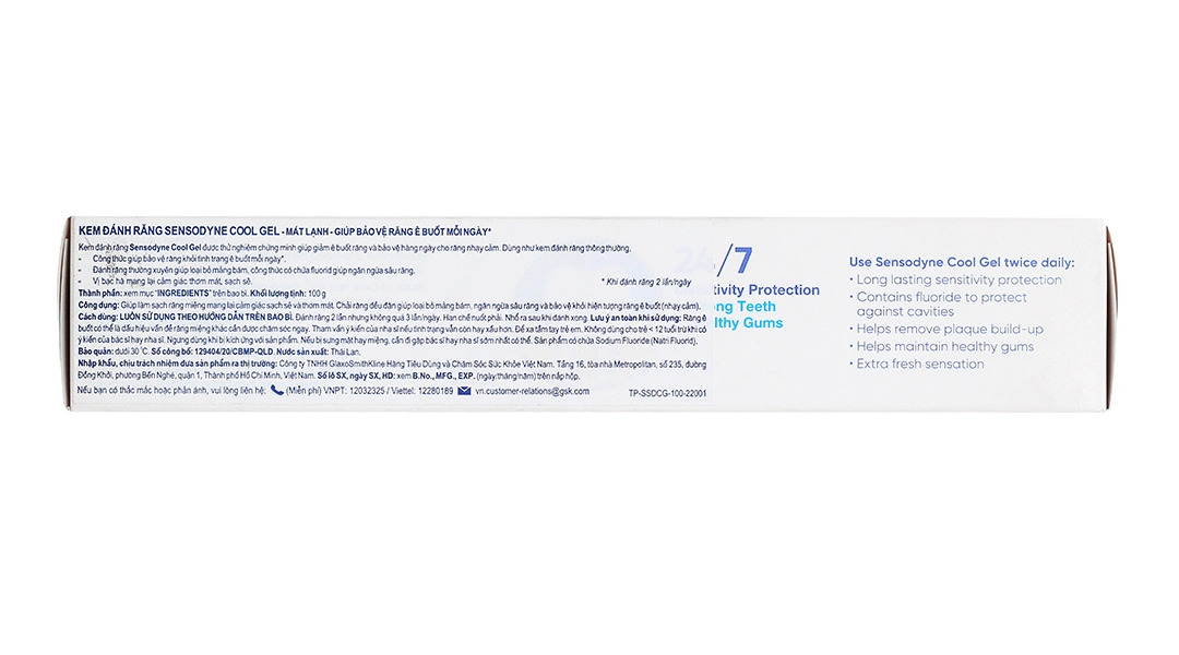 Kem đánh răng Sensodyne Cool Gel thơm mát, giảm ê buốt tuýp 100g - 3