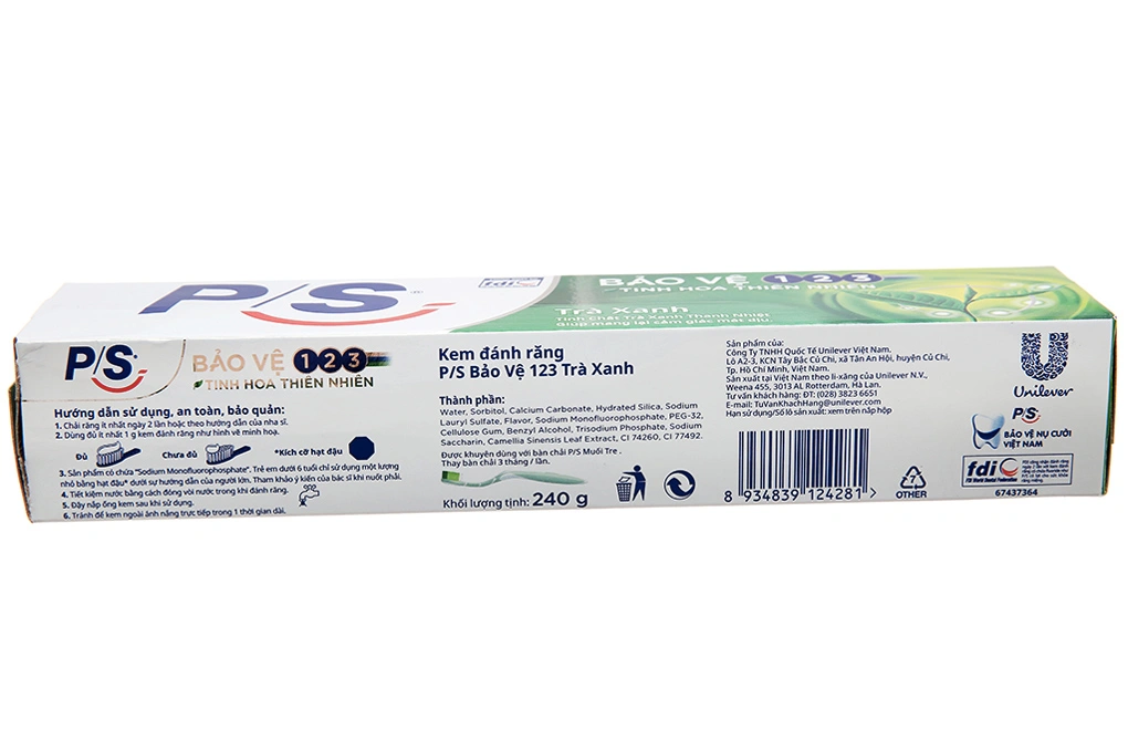 Kem đánh răng P/S trà xanh tuýp tuýp 240g - 1