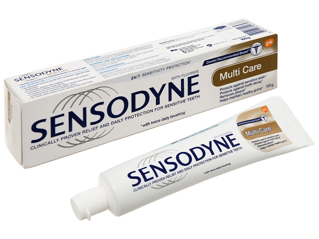 Kem đánh răng Sensodyne Multi Care bảo vệ răng, giảm ê buốt tuýp 100g - 11
