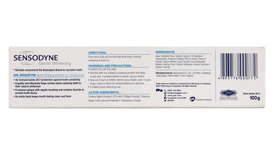 Kem đánh răng Sensodyne Gentle Whitening giúp làm trắng răng tuýp 100g - 17