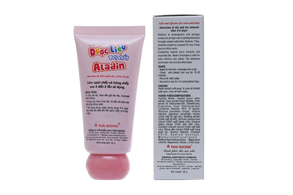 Dầu gội dược liệu Aladin điều trị chấy, loại bỏ trứng chấy - 15