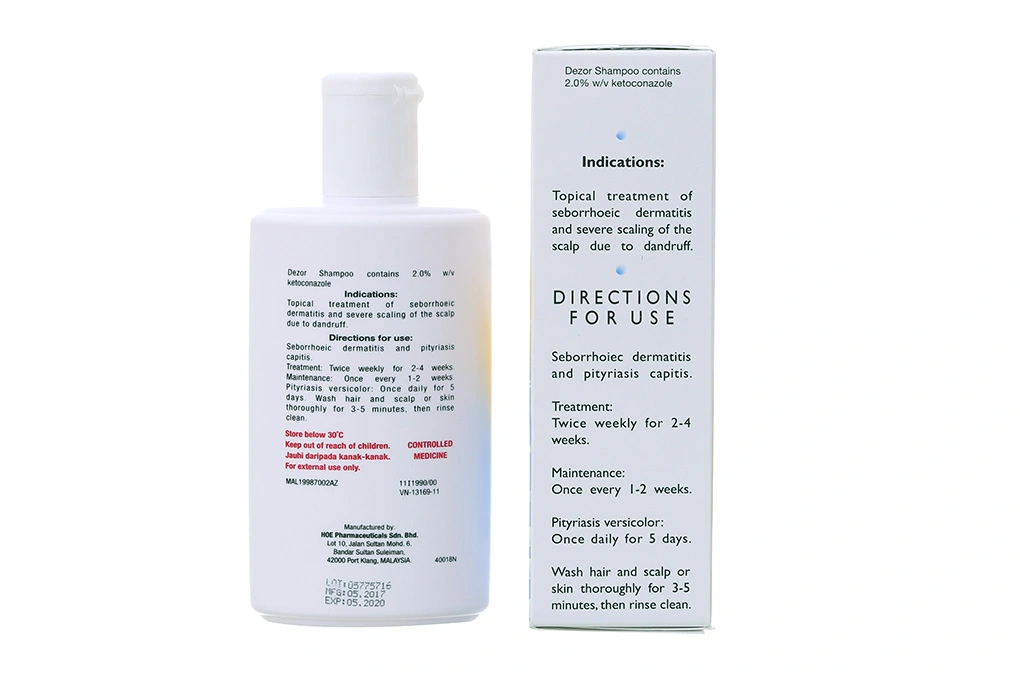 Dầu gội Dezor trị viêm da đầu chai 120ml - 1