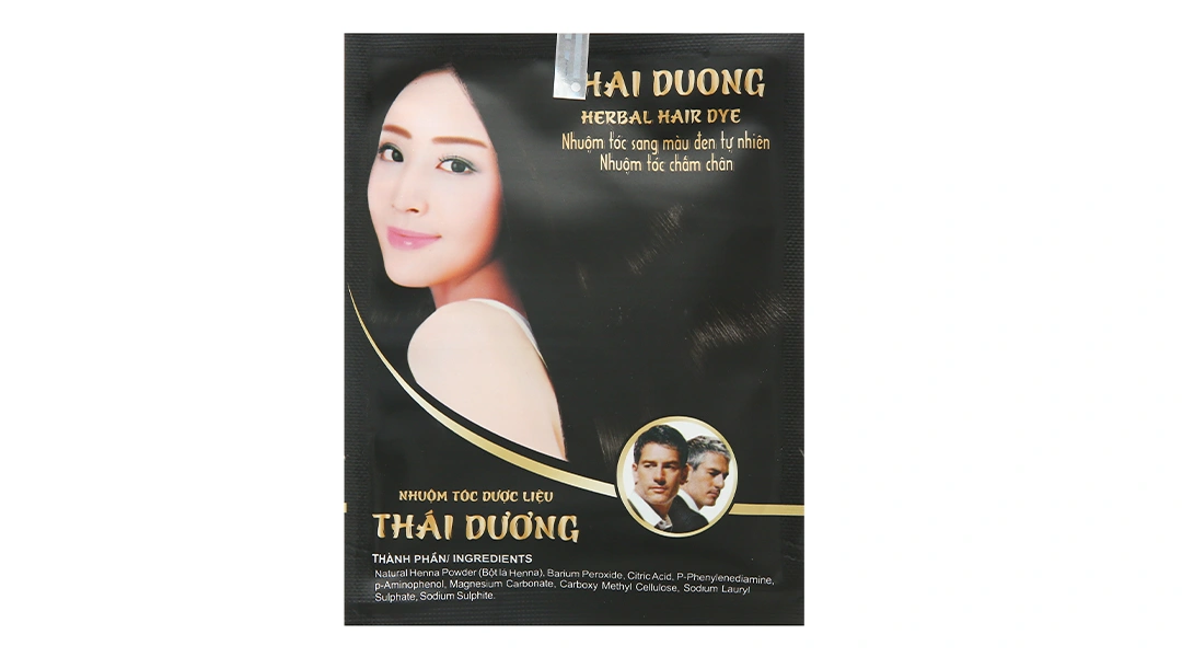 Nhuộm tóc đen dược liệu Thái Dương gói 10g - 