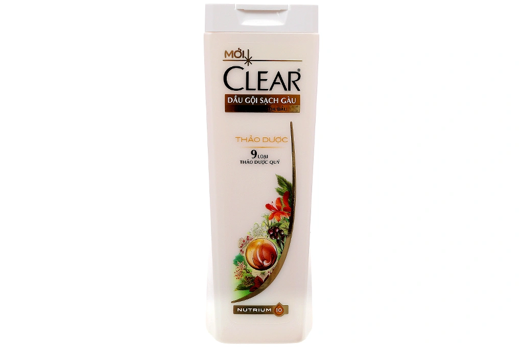 Dầu gội Clear thảo dược sạch gàu chai 180g - 