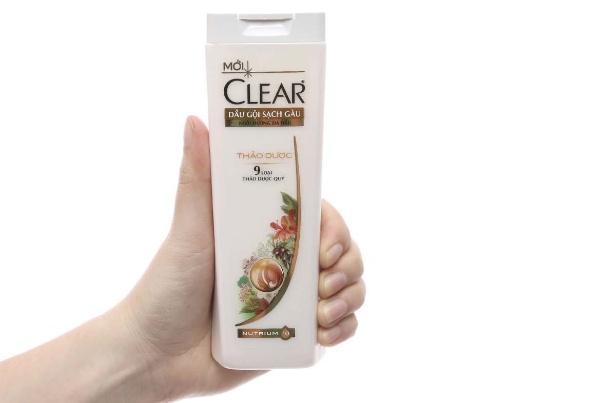 Dầu gội Clear thảo dược sạch gàu chai 180g - 2