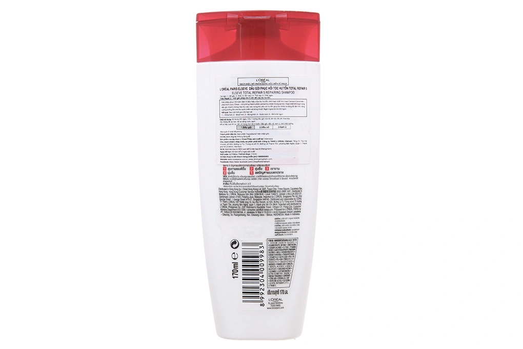 Dầu gội L'Oréal Paris Elseve Total Repair 5 phục hồi hư tổn chai 170ml - 1