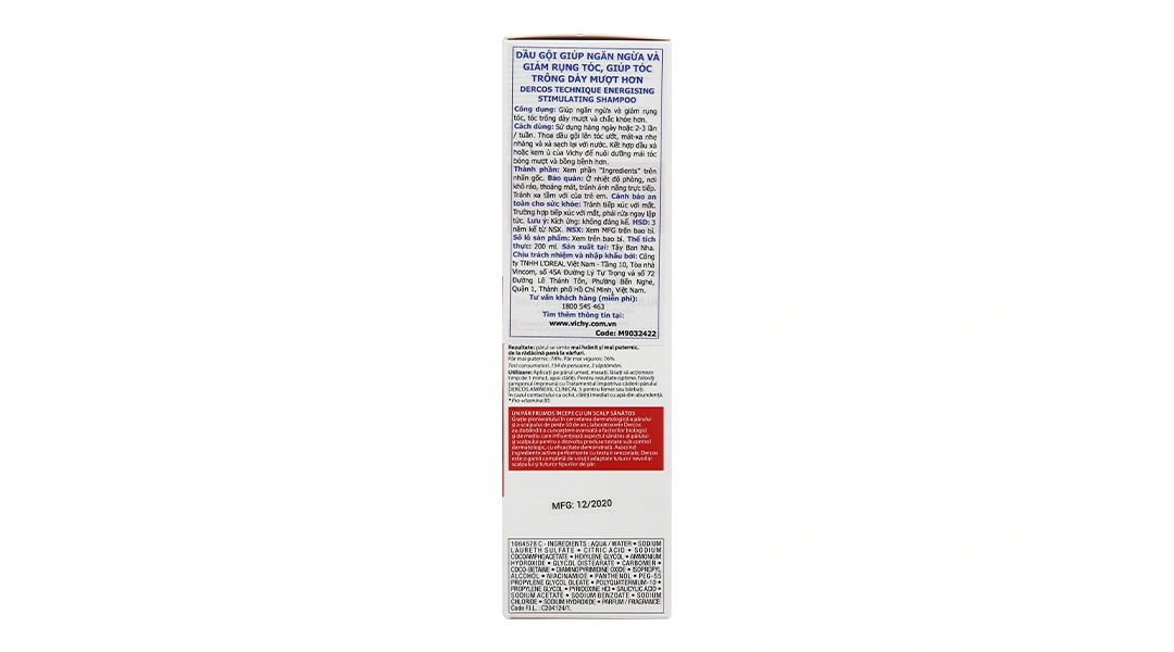 Dầu gội Vichy Dercos Energisant giảm rụng tóc - 4