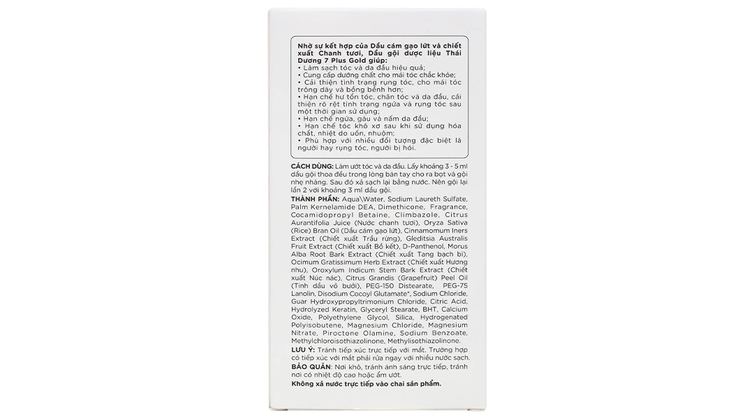 Dầu Gội Dược Liệu Thái Dương 7 Plus hỗ trợ phục hồi tóc chai 250ml - 4