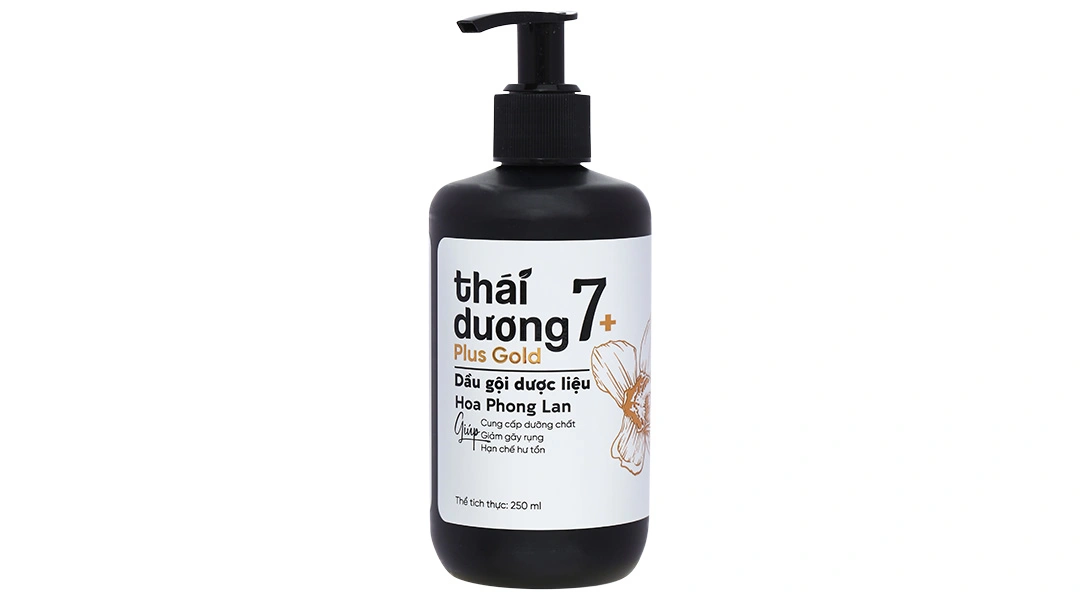 Dầu Gội Dược Liệu Thái Dương 7 Plus hỗ trợ phục hồi tóc chai 250ml - 7