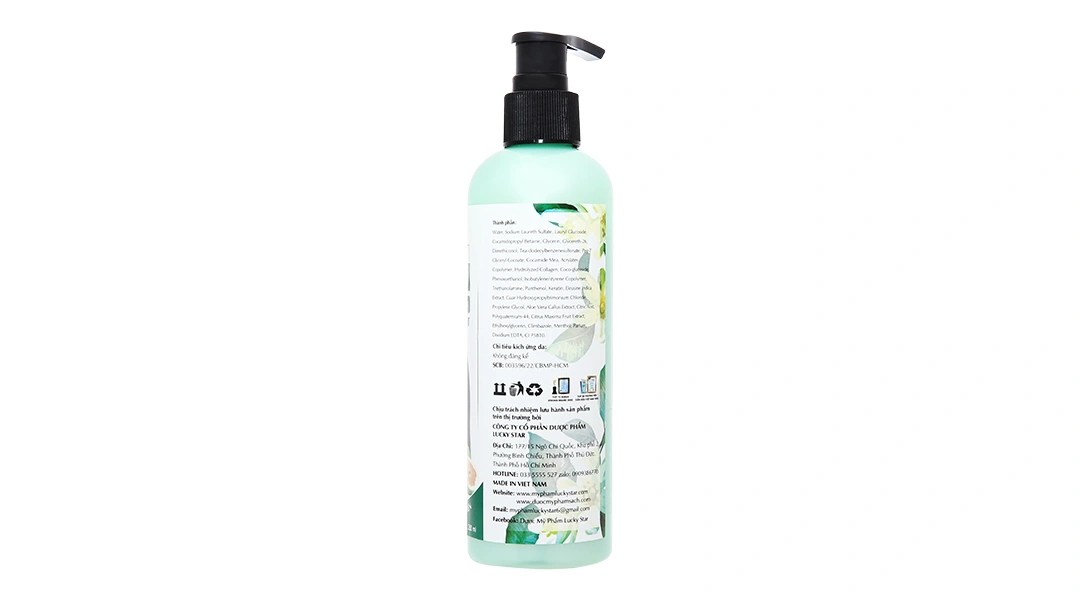 Dầu Gội Bưởi Lucky Star giúp tóc đen mượt, mọc tóc chai 250ml - 1