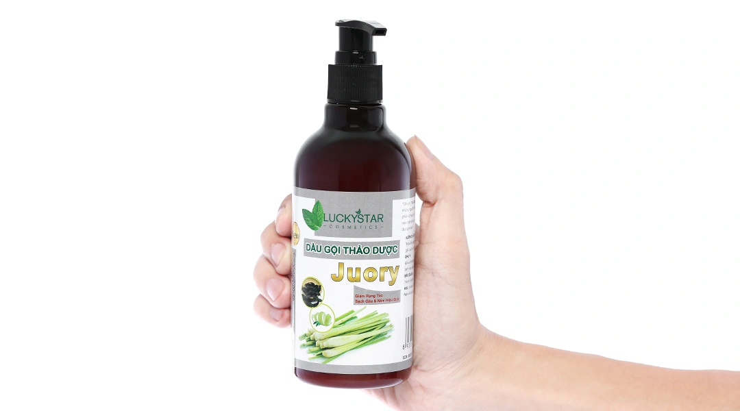 Dầu gội thảo dược LuckyStar Juory giảm rụng tóc, sạch gàu & nấm chai 300ml - 7
