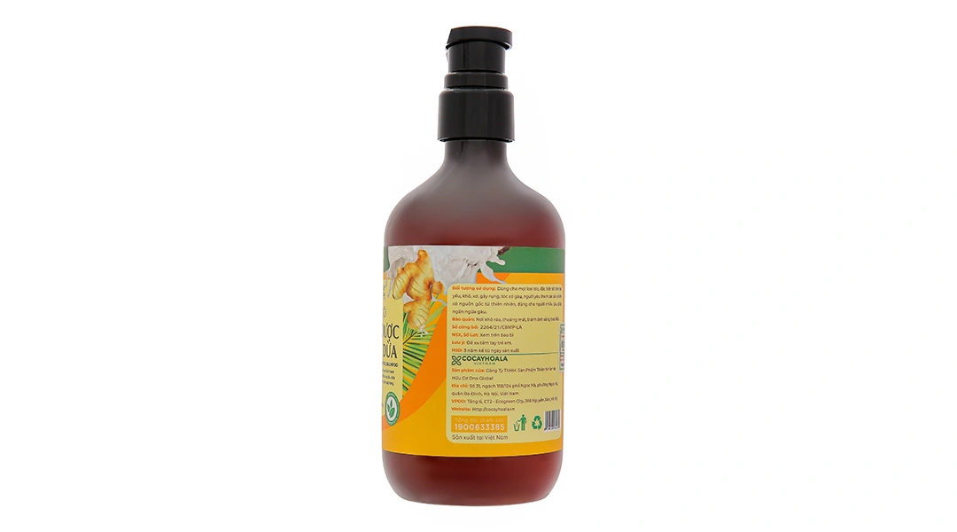 Dầu gội Thảo dược Gừng dừa Cocay Hoala sạch gàu, giảm gãy rụng chai 440g - 2