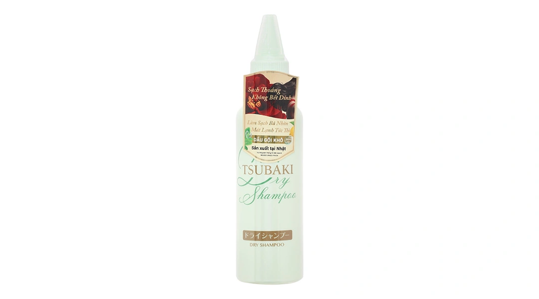 Dầu gội khô Tsubaki làm sạch bã nhờn, giúp tóc mềm mượt chai 180ml - 1