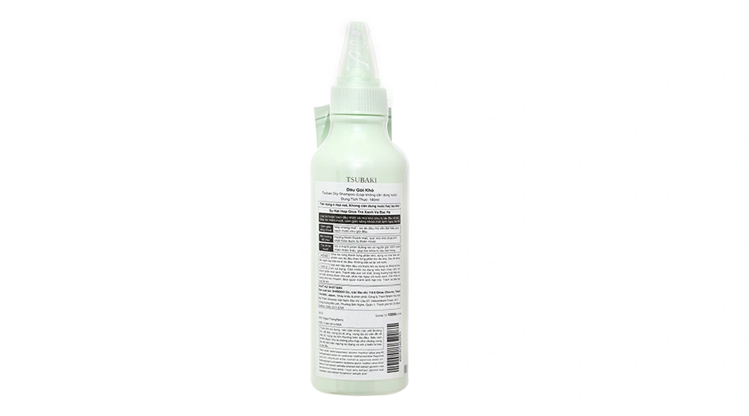 Dầu gội khô Tsubaki làm sạch bã nhờn, giúp tóc mềm mượt chai 180ml - 2