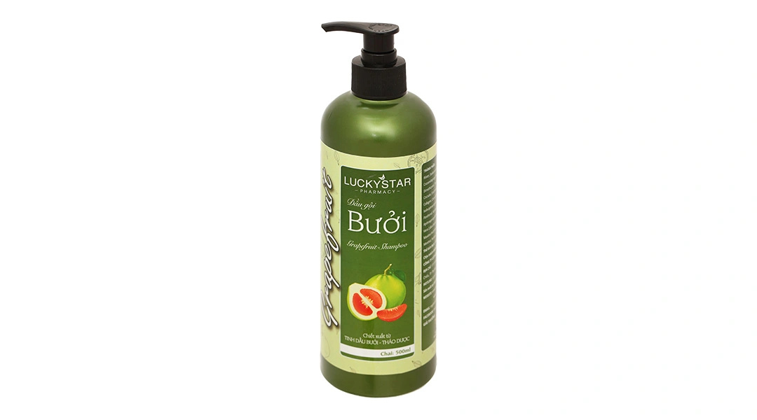 Dầu gội Bưởi Lucky Star giảm rụng tóc, sạch gàu chai 500ml - 