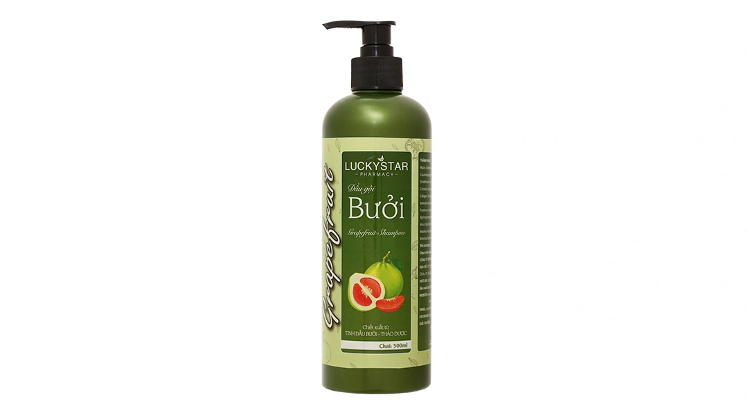 Dầu gội Bưởi Lucky Star giảm rụng tóc, sạch gàu chai 500ml - 1