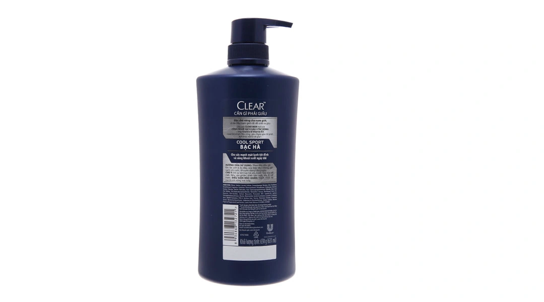 Dầu gội đầu cho nam Clear men cool sport chai 631ml - 1