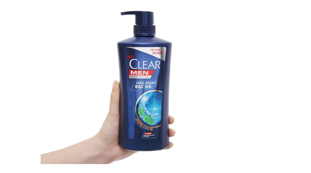 Dầu gội đầu cho nam Clear men cool sport chai 631ml - 3
