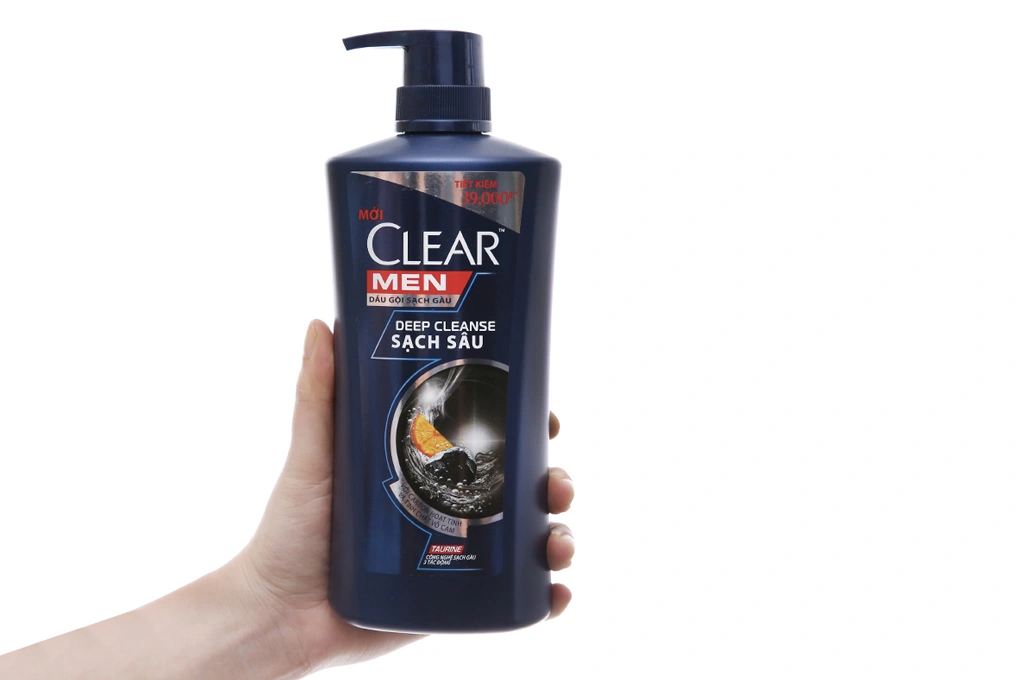 Dầu gội sạch gàu Clear Men Deep Cleanse sạch sâu chai 650g - 2
