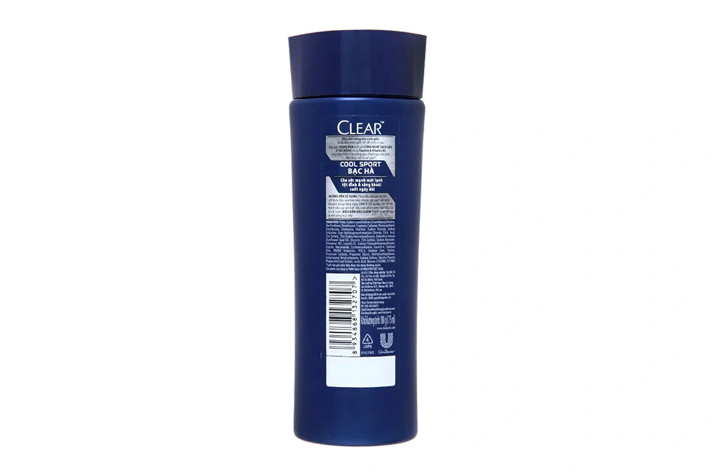 Dầu gội Clear Men Cool Sport chai 180g - 1