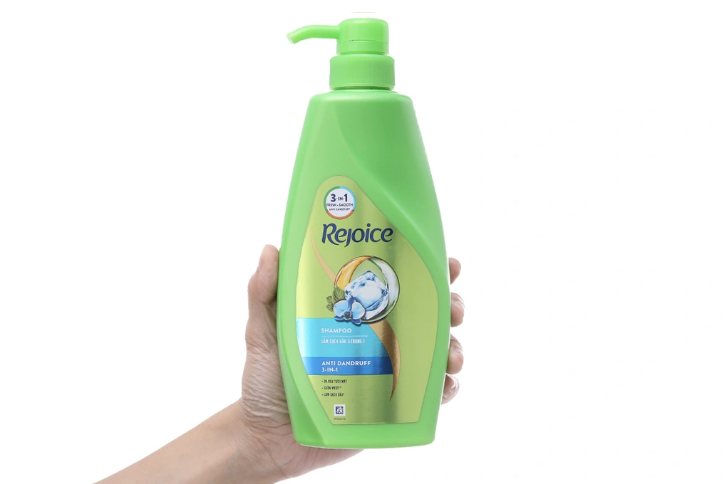 Dầu gội Rejoice Anti-dandruff 3 in 1 tinh dầu bạc hà sạch gàu chai 650g - 2