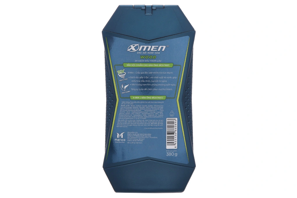 Dầu gội nước hoa X-men Wood x2 sức mạnh sạch sâu chai 380g - 1